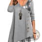 Asymmetrical Plaid Patchwork Knit Tunic Dress
