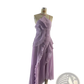 Asymmetrical Ruffled Chiffon Halterneck Evening Dress
