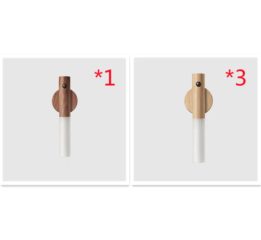 Magnetic Wooden Motion Sensor Led Night Light