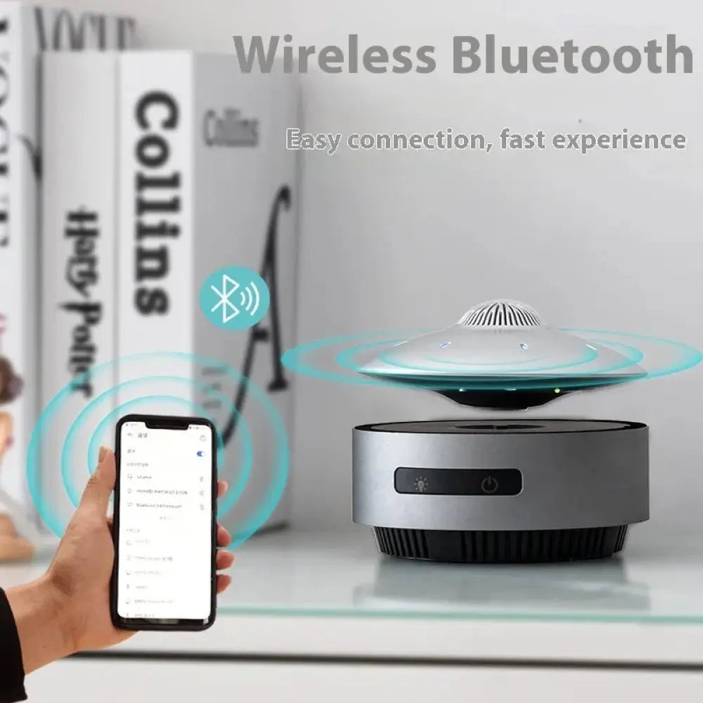 Floating Ufo Magnetic Levitation Bluetooth Speaker with Led