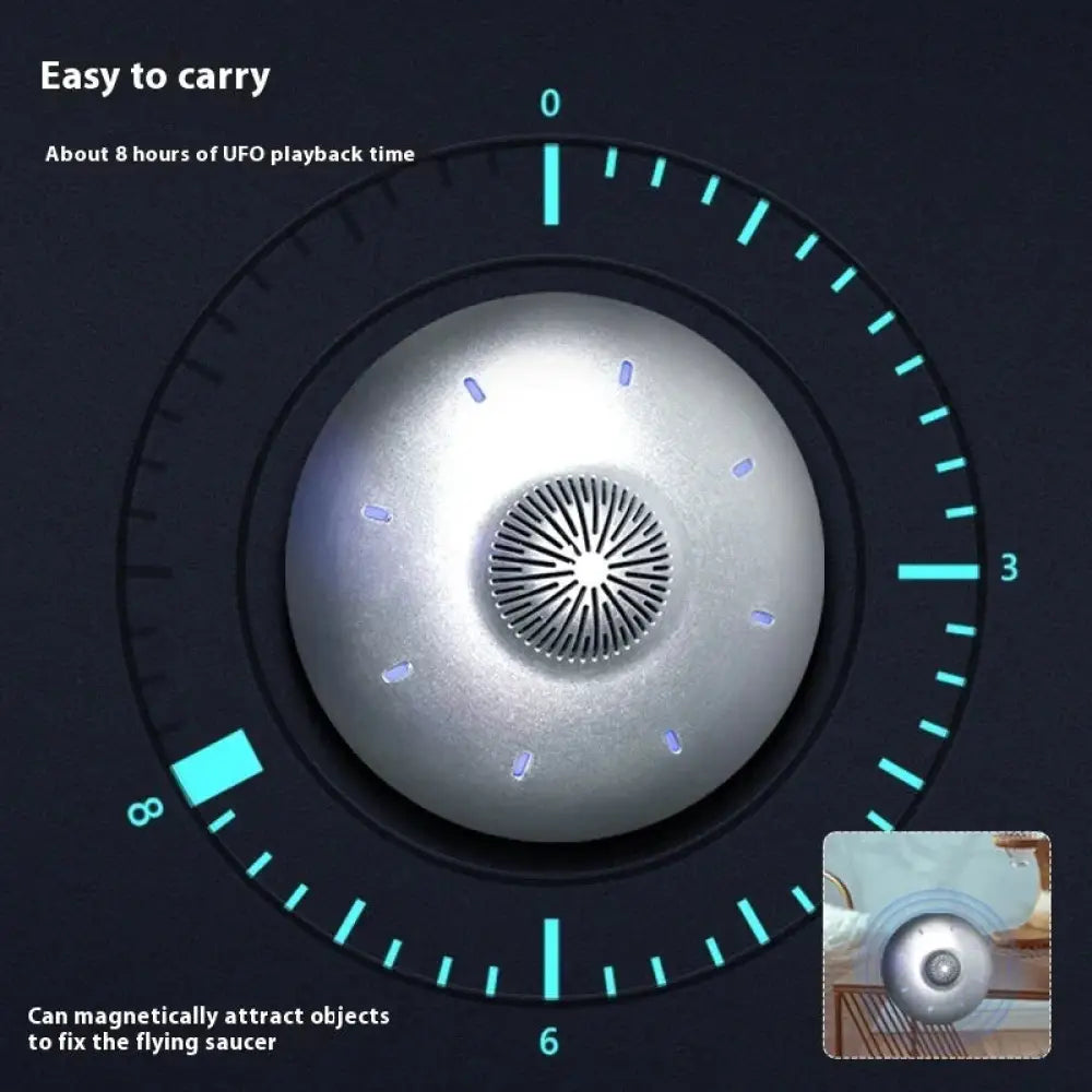 Floating Ufo Magnetic Levitation Bluetooth Speaker with Led