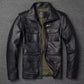 Men's Autumn Winter Tactical Workwear Leather Jacket