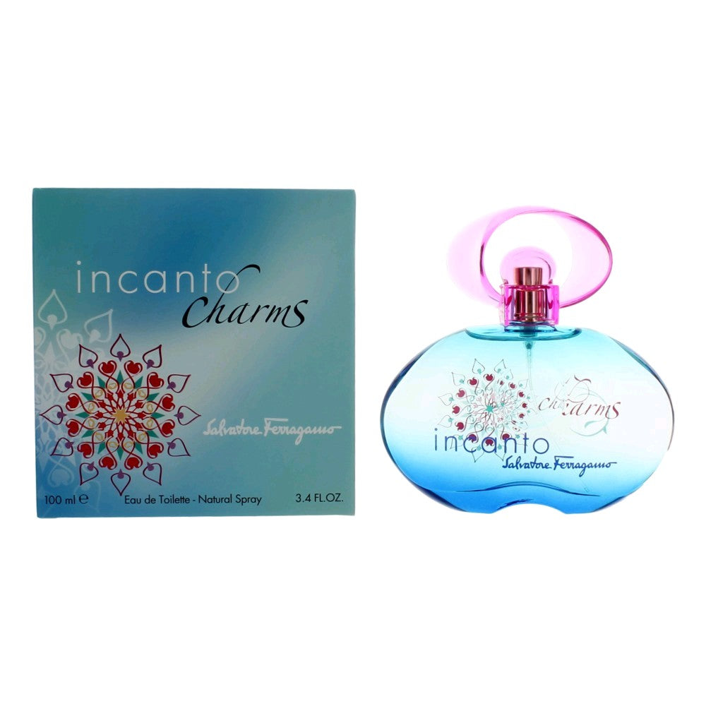 Salvatore Ferragamo Incanto Charms Eau De Toilette Spray for Women 3.4 Oz
