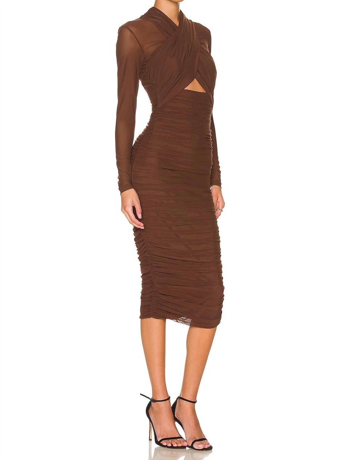 Bardot - Aliyah Long Sleeve Midi Dress