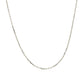 14k White Gold Diamond Cut Cable Link Chain 1.1mm
