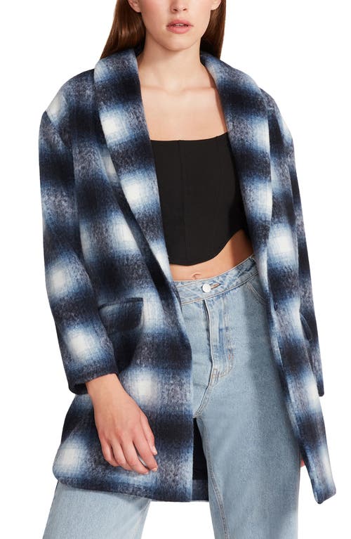 steve-madden-zoey-brushed-plaid-jacket-in-peacoat-navy-at-nordstrom-size-small
