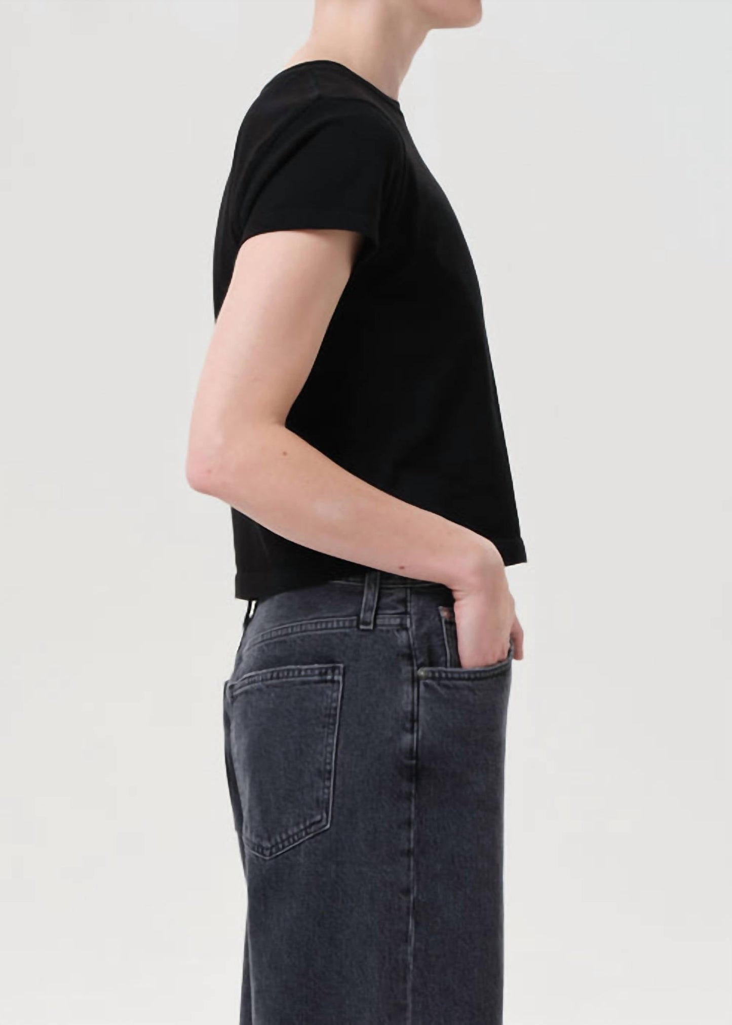Agolde - Adine Shrunken Crewneck Tee