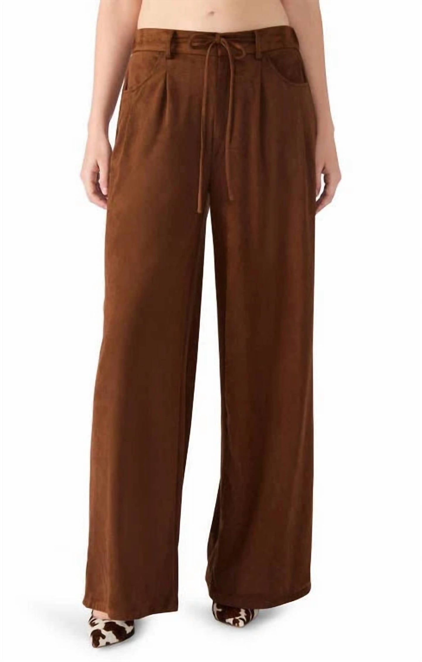 Steve Madden - Alysia Faux Suede Drawstring Pants