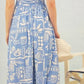 ब्लू पेपर - ब्लू बोहो ड्रेस