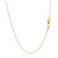 Double Extendable Cable Chain in 14k Yellow Gold (1.0mm)