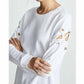 Joe'S Jeans - Alice Lace Up Sleeve Cotton Sweatshirt