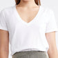 Self Contrast - Frankie V-neck Baby Tee