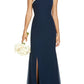 social-bridesmaids-one-shoulder-chiffon-gown-size-10-in-midnight