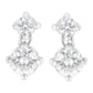 14K White Gold 1 cttw Double Diamond Stud Earrings (H-I Clarity, SI2-I1 Color)