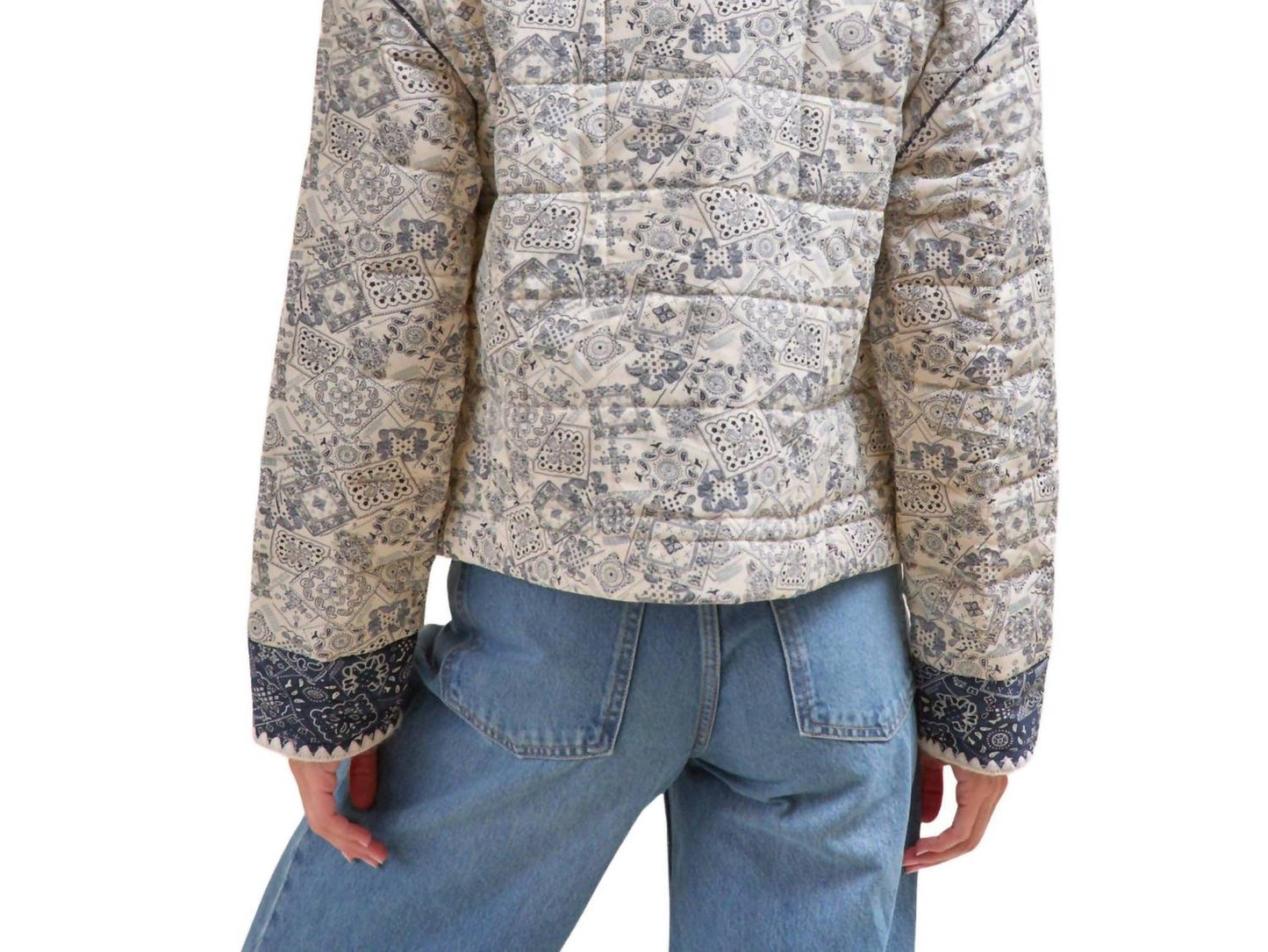 &Merci - Bandana Print Quilted Jacket