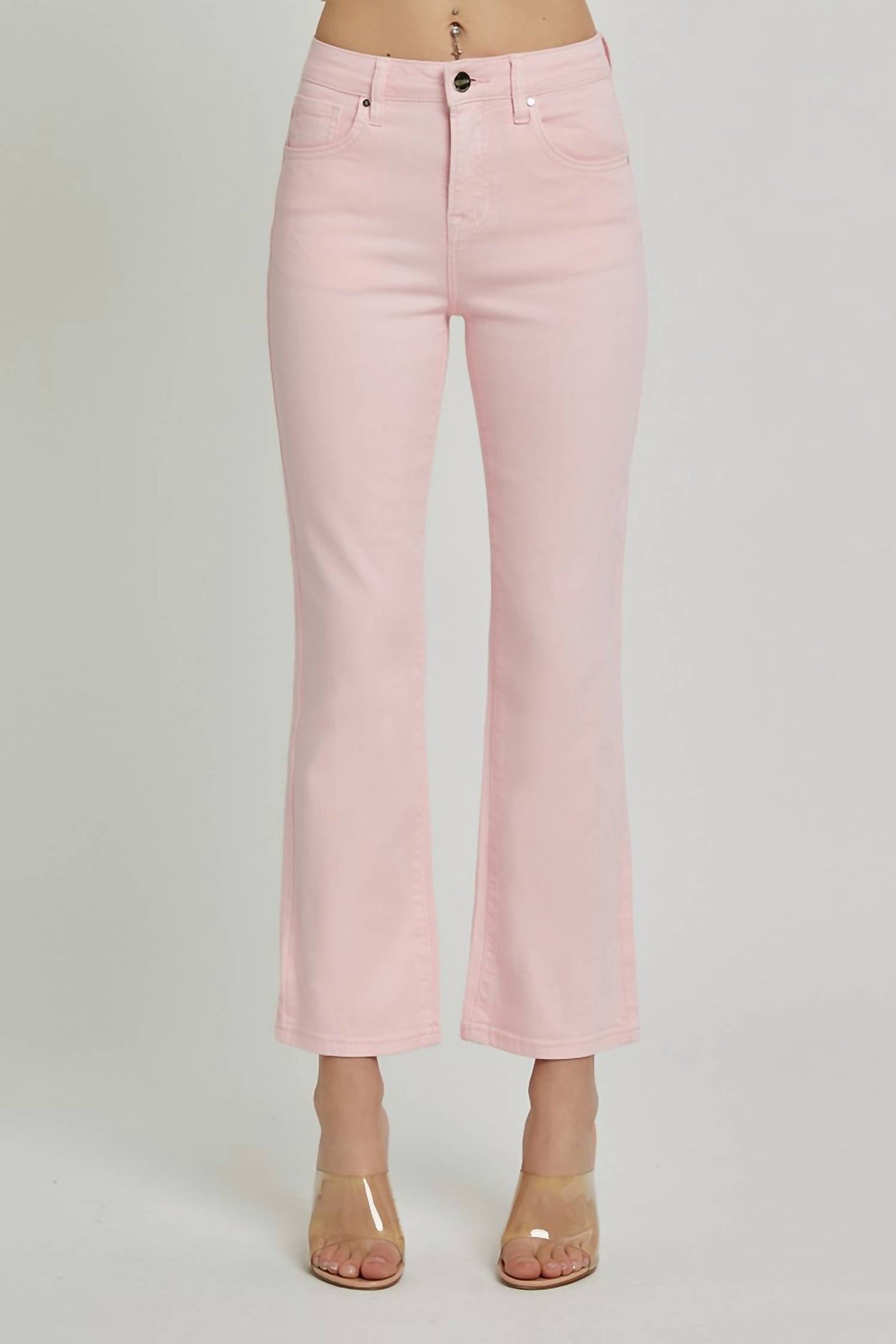 Risen - Mid Rise Straight Jeans
