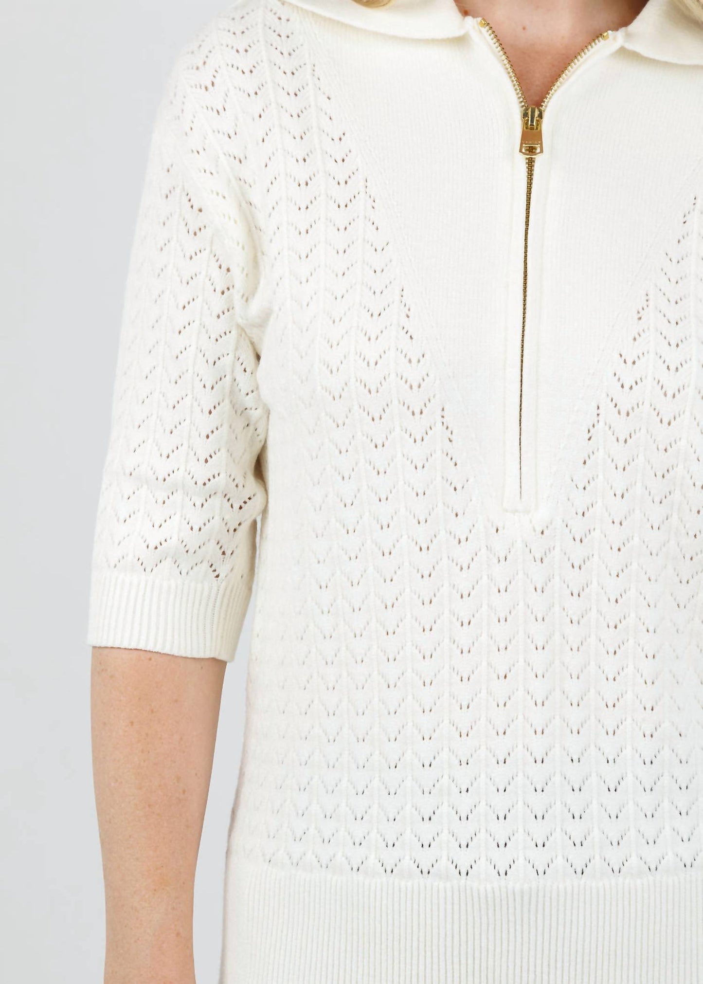 Varley - Arney Half Zip Knit Polo Sweater