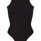 SKIMS Fits Everybody High Neck Bodysuit in Onyx, Size Small