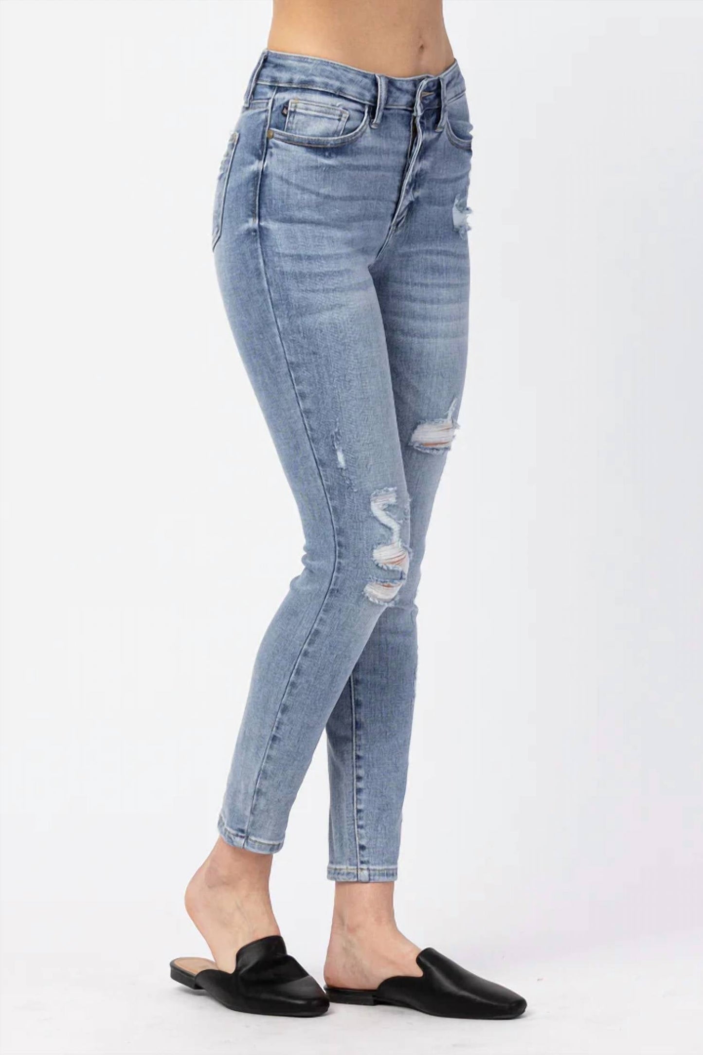 Judy Blue - Jamar High Waist Destroy Skinny Jeans - Plus