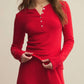 Z Supply - Holly Pointelle Long Sleeve Top