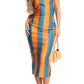 asos-design-stripe-strapless-body-con-midi-dress-in-orange-multi-size-6-us