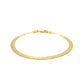4.0mm 14k Yellow Gold Super Flex Herringbone Bracelet
