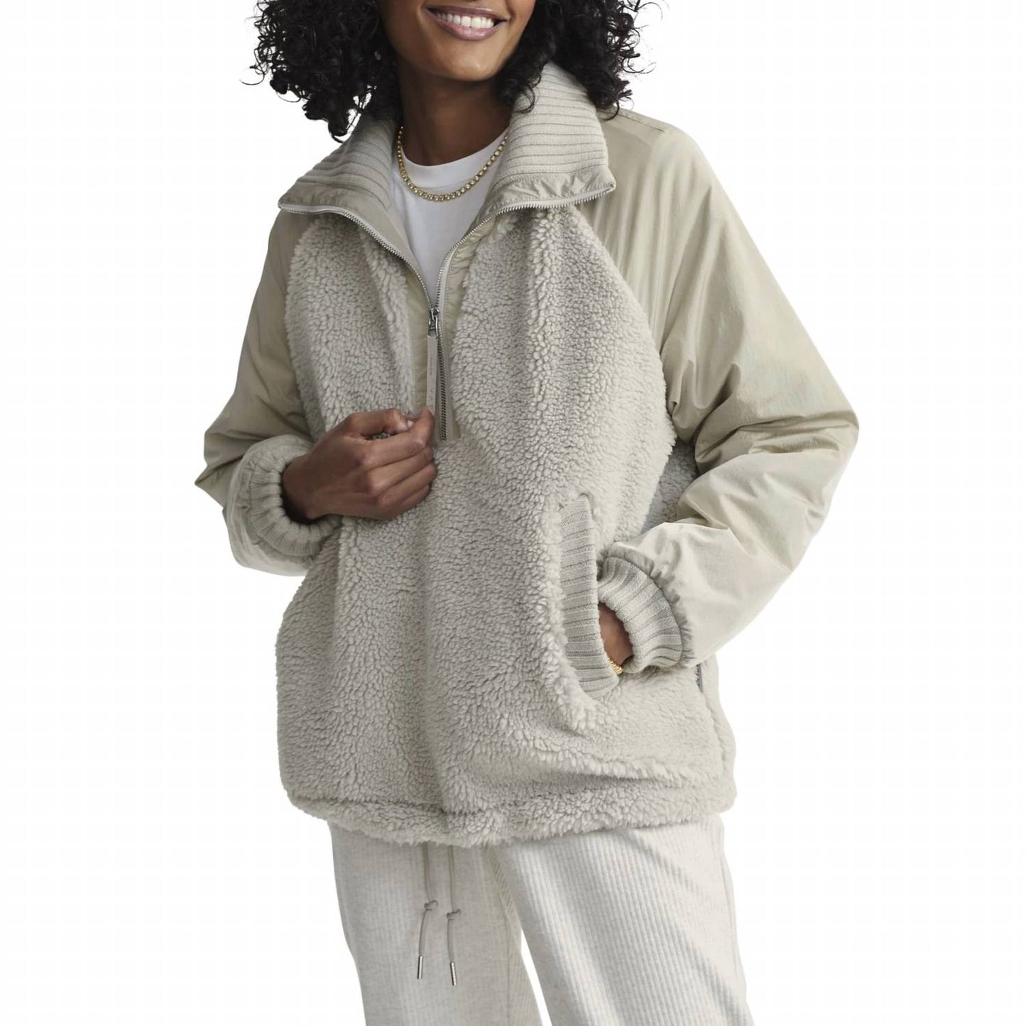 Varley - DENEE HALF ZIP SHERPA JACKET