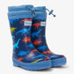 Hatley - Boy's Dino Silhouettes Sherpa Lined Rain Boots
