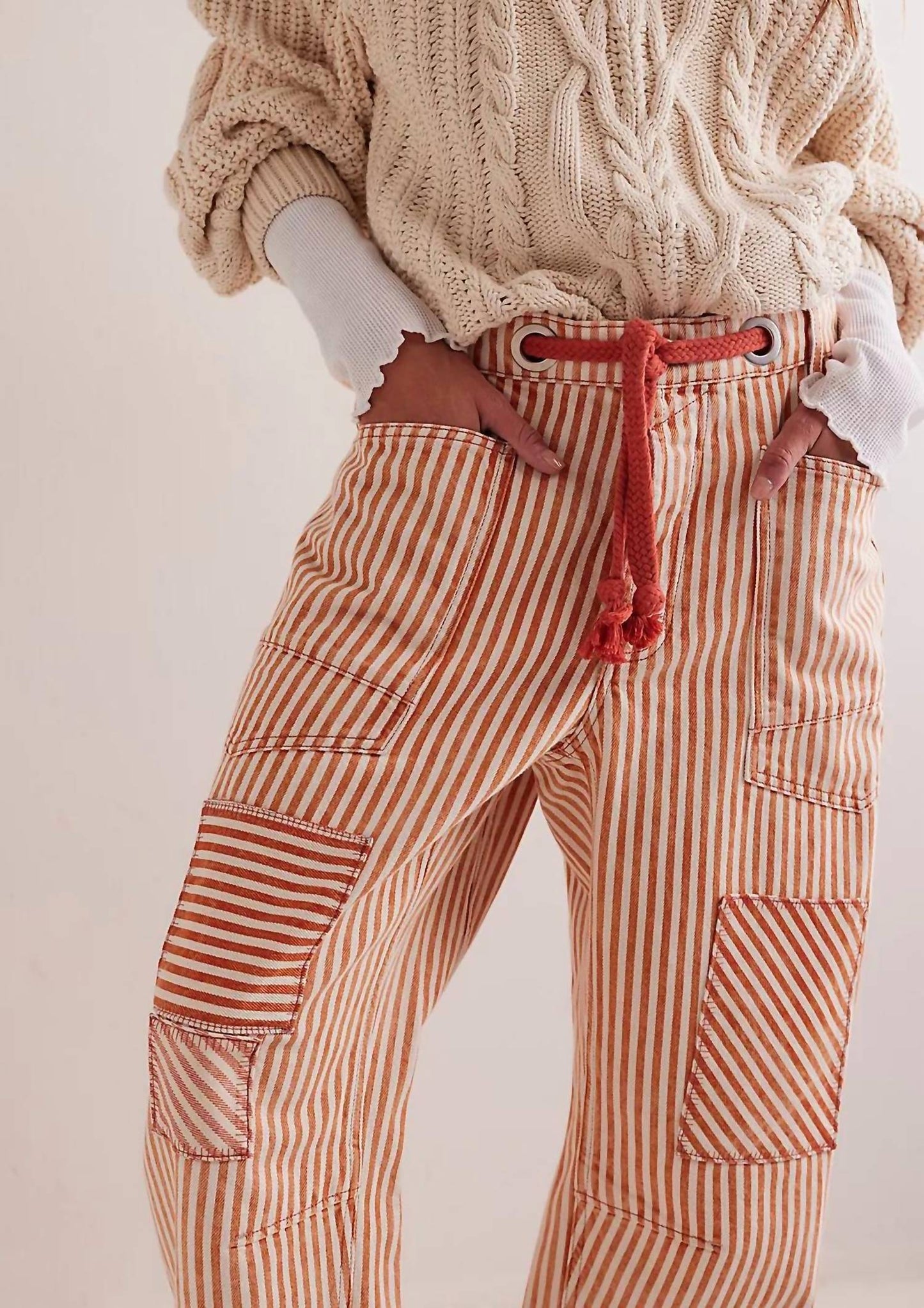 Free People - Moxie Railroad Low Slung Jeans