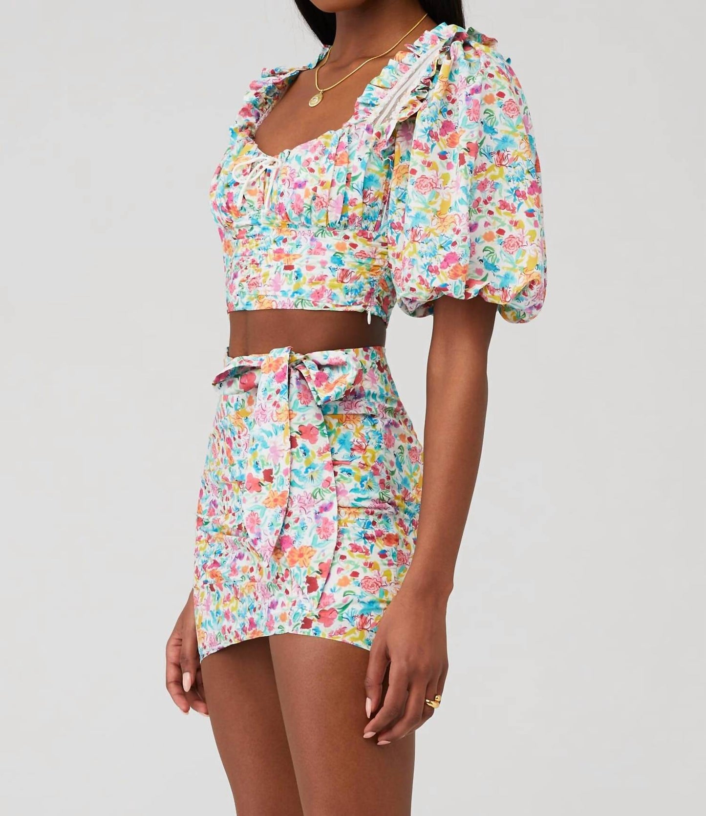For Love & Lemons - Claude Puff Sleeves Top