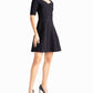 Nicole Miller - Alice Short Sleeve A-Line Dress