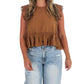 Ee:Some - Delicate Edge Lace Trim Top
