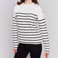 Charlie B - Striped Jacquard Crew Neck Sweater