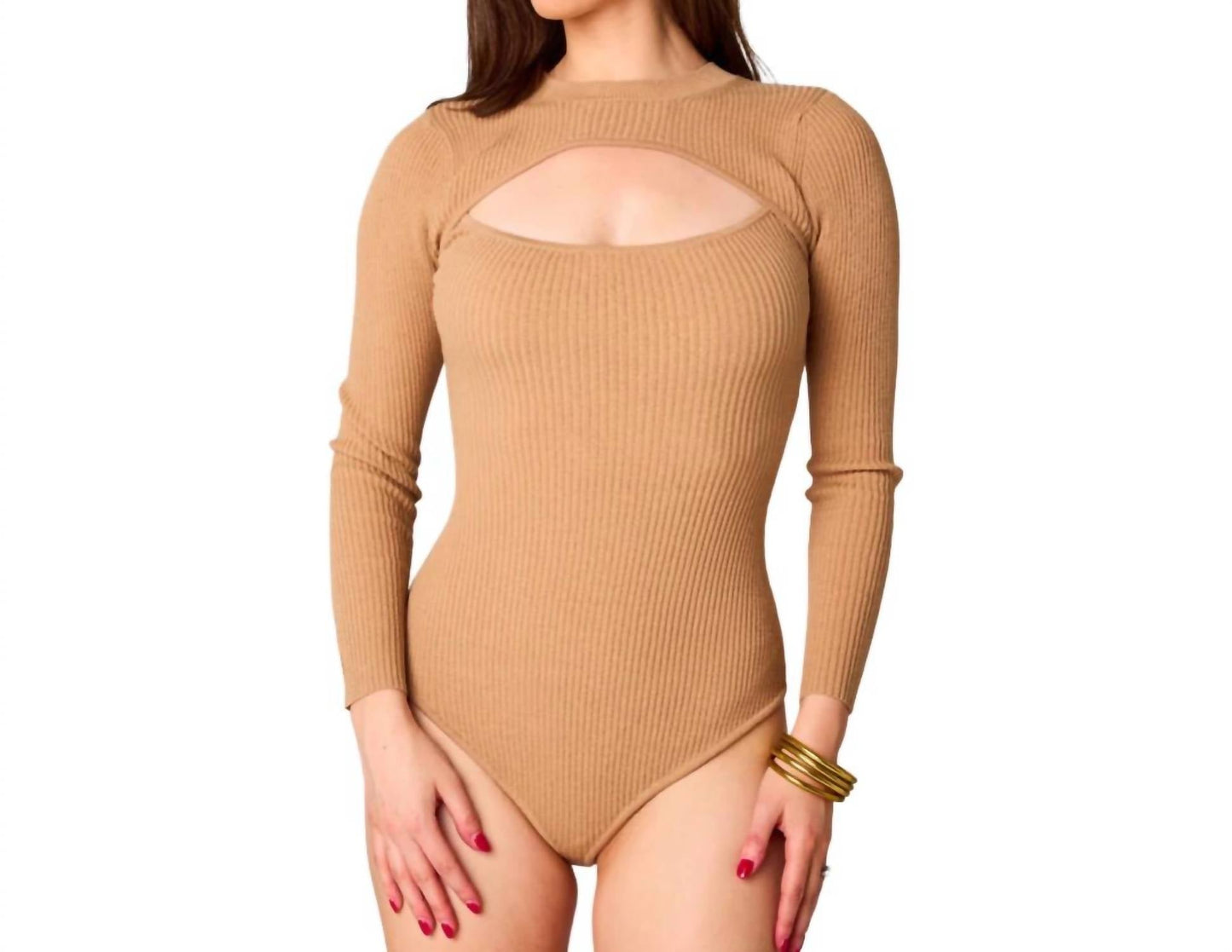 Buddylove - Nadia Long Sleeve Cutout Bodysuit