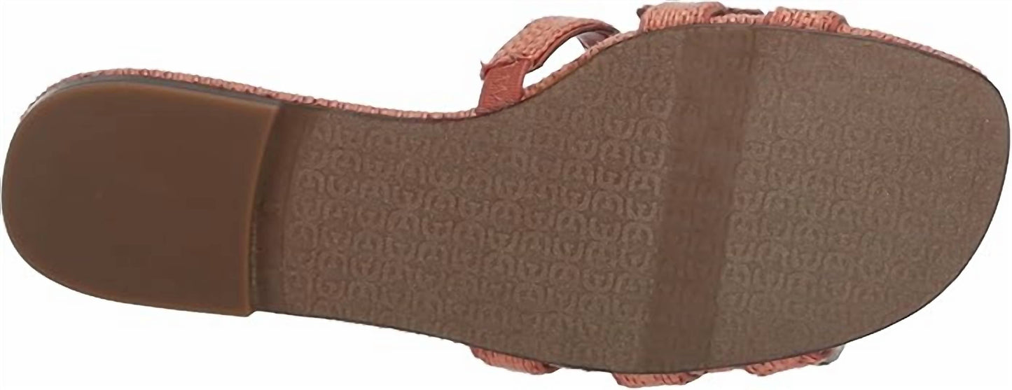 Sam Edelman - Women's Bay Slide Open-toe Slip-on Leather Fashion Flat Sandals