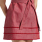 Cinq A Sept - Mindie Cotton Denim Tie-waist Mini Dress