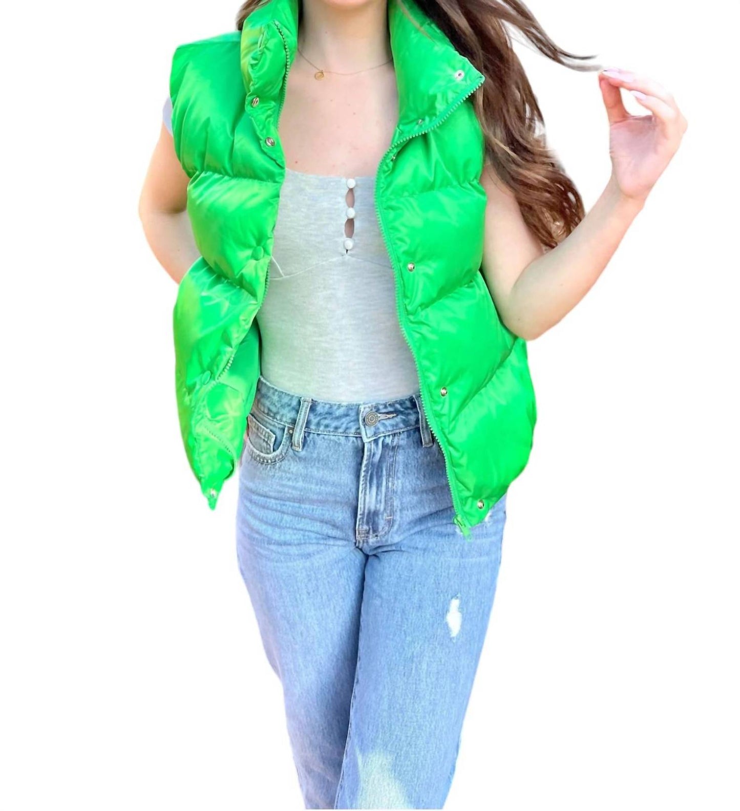 2.7 August Apparel - Don't You Puffer Vest