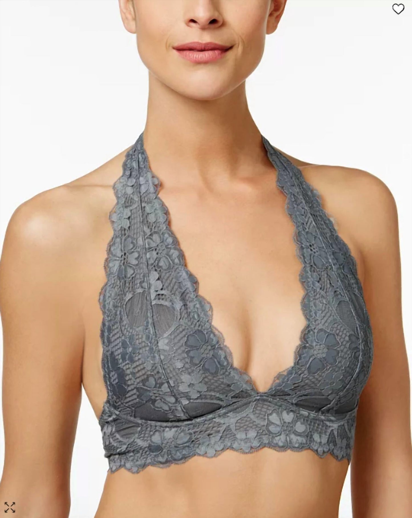 Free People - GALLOON LACE HALTER BRA