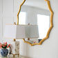 40" Round Sunburst Wall Mirror with Gold Finish