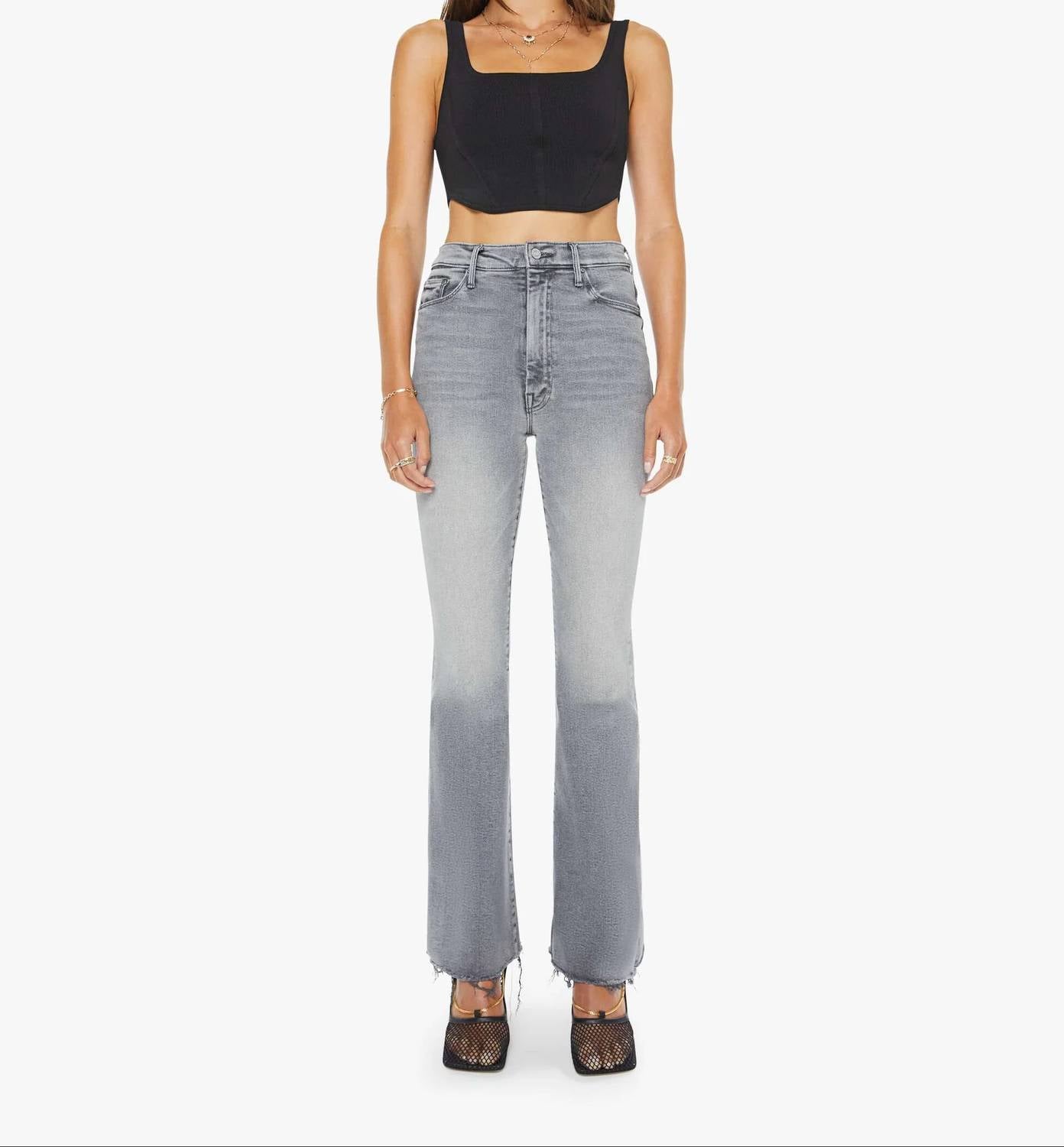 Mother - High Waisted Weekender Fray Hem Jeans