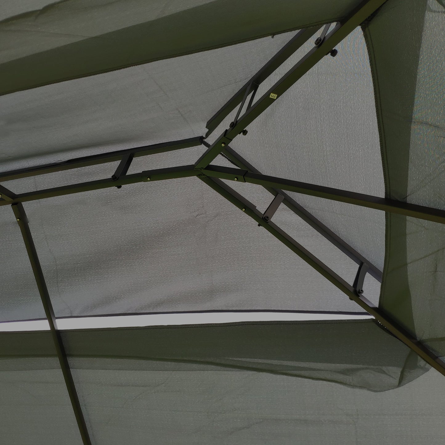 13x10 Outdoor Patio Gazebo Canopy Tent with Ventilated Double Roof and Mosquito Net