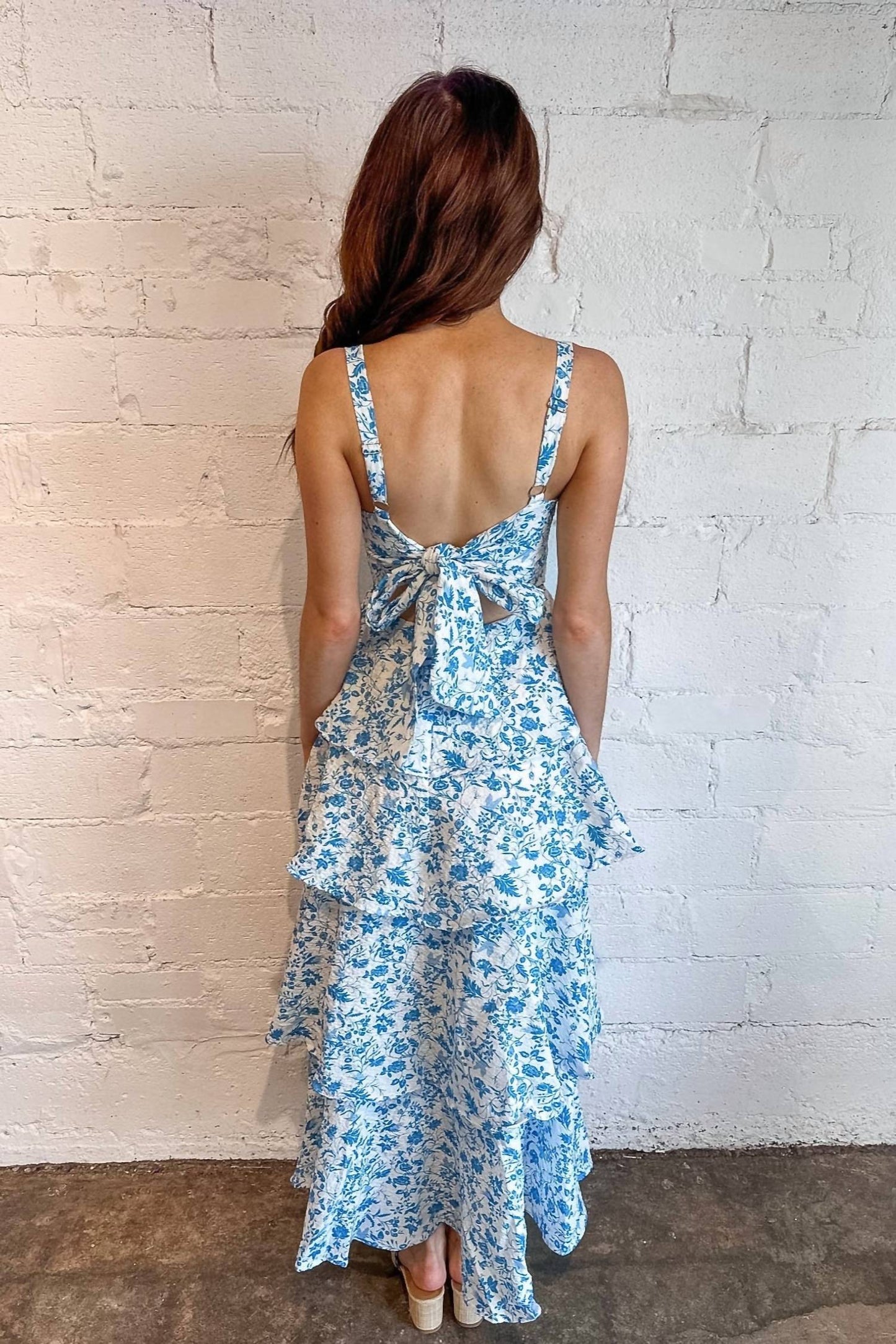 One & Only - Santorini Breeze Floral Maxi Dress