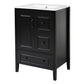 Retro Bathroom Vanity With Sink, Soft Closing Cabinet & Drawers