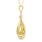 Peridot Diamond Fashion Pendants 14KT Yellow Gold