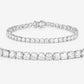 10.00 Carat Lab Grown Diamond 14K White Gold Bracelet