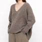 7115 By Szeki - Chunky V-neck Sweater
