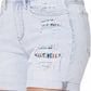 Judy Blue - High-rise Cuffed Printed Lining Shorts