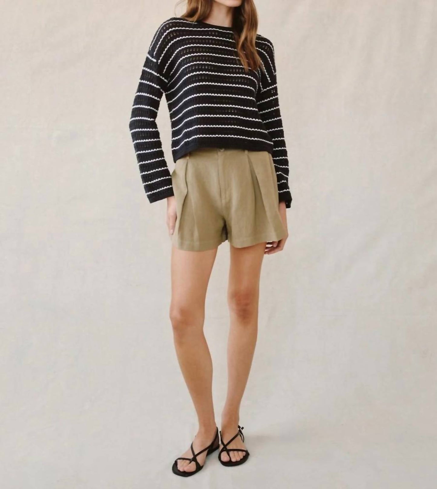 Bella Dahl - Crew Neck Striped Sweater