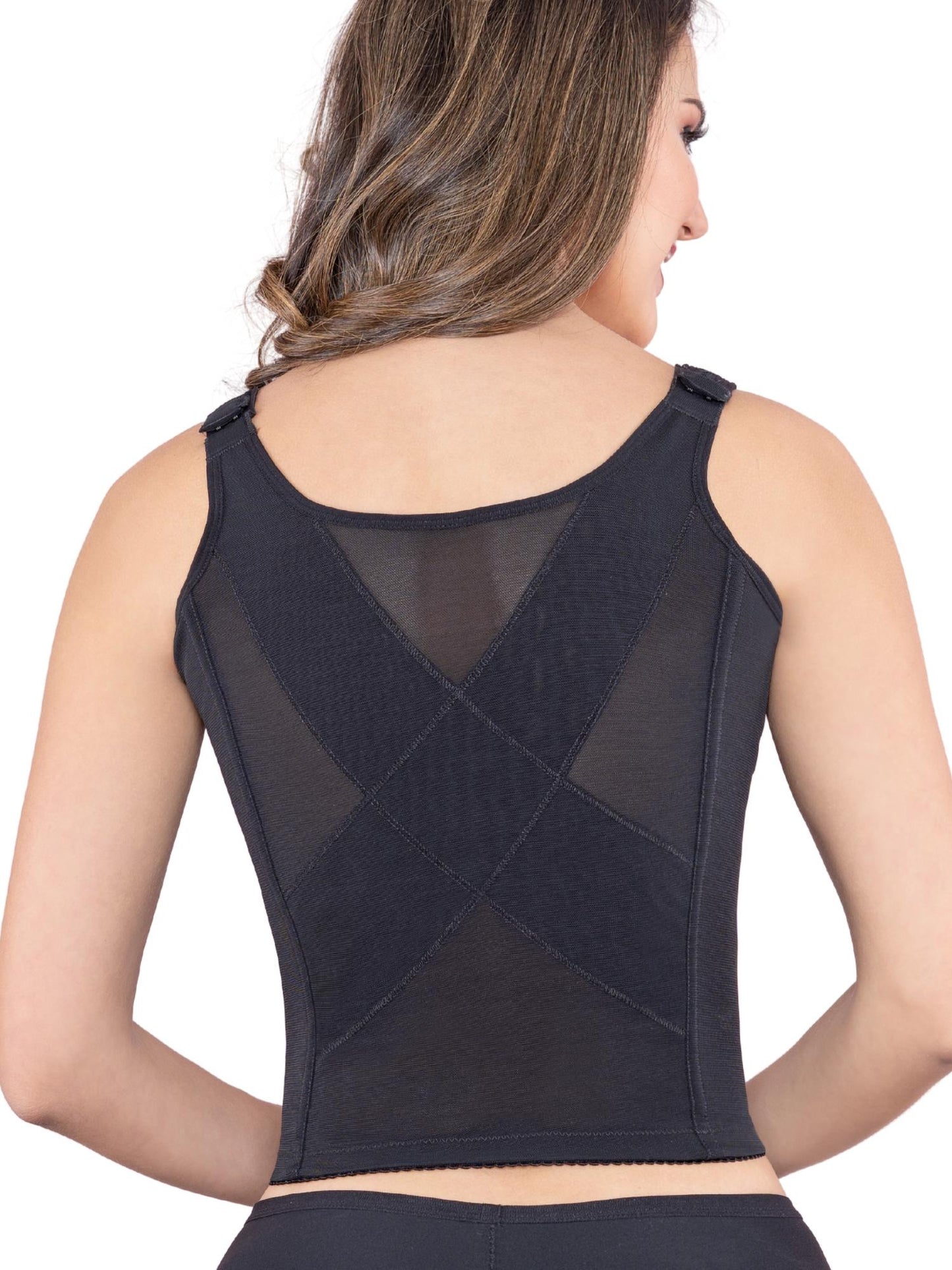 Siluets - Longline Posture Corrector Bra With Padded Straps