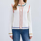 Fdj - Tipping Cotton Cardigan